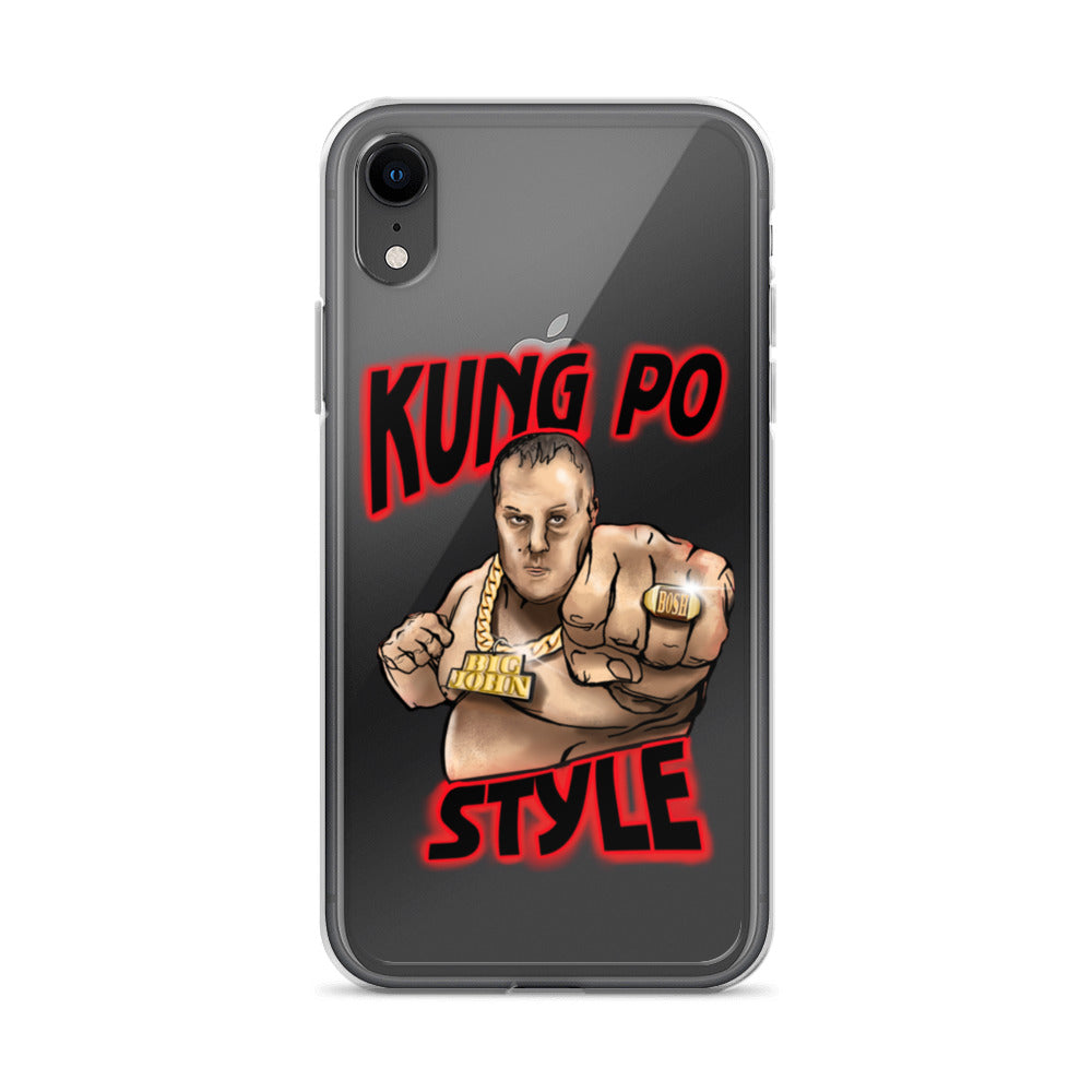 Big John Kung Po Style Clear Phone Case