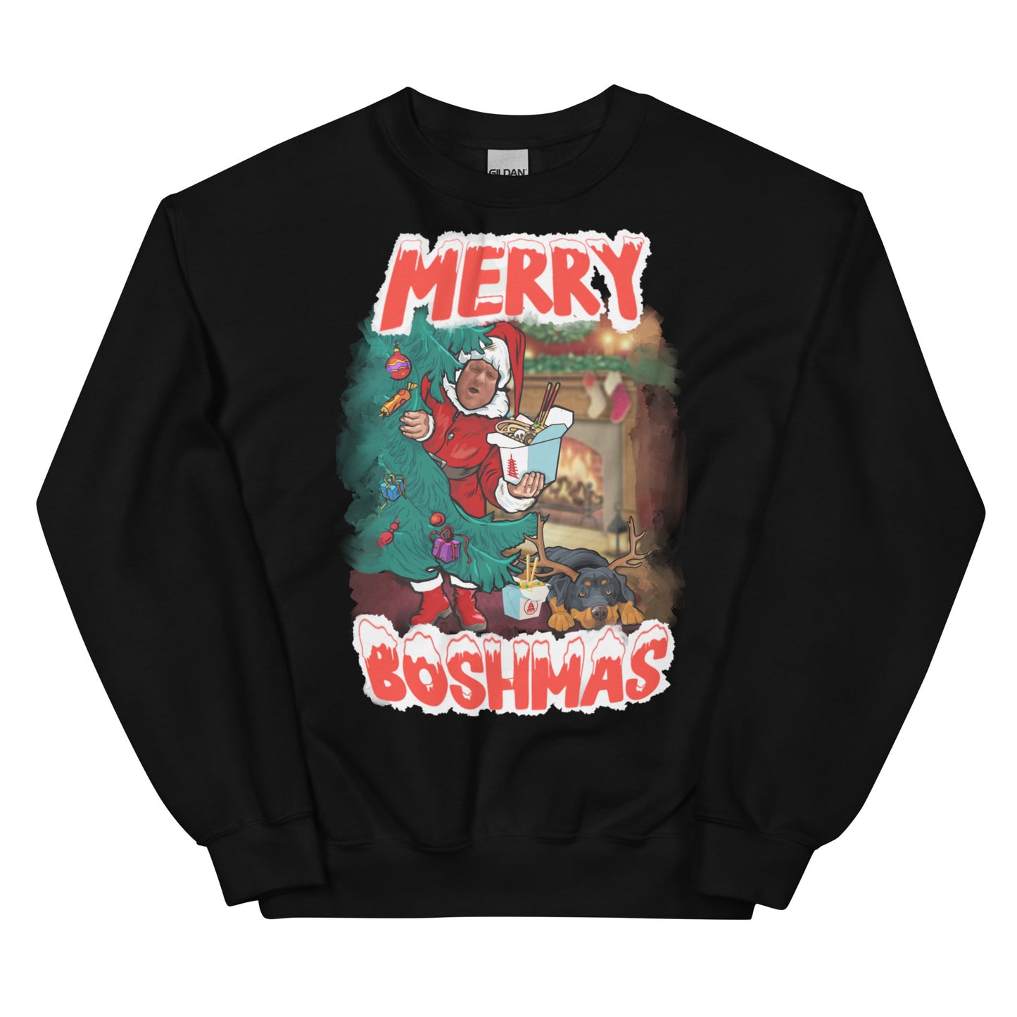 Big John Merry Boshmas Christmas jumper